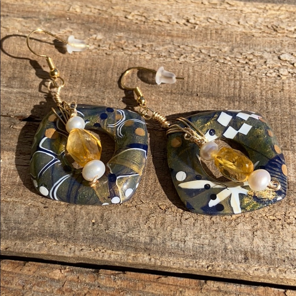 WIRED BEAUTY Gemstone Earrings